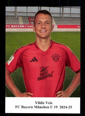 Yildiz Veis Autogrammkarte Bayern München U 19 2024-25