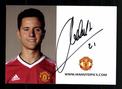 Ander Herrera Manchester United Autogrammkarte Original Signiert + A 236840