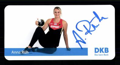 Anna Rüh Autogrammkarte Original Signiert Leichtathletik + G 42755