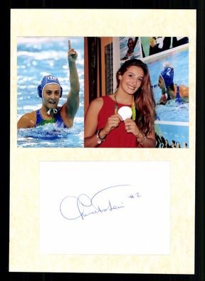 Chiara Tabani Italien Olympia Silber 2016 Wasserball Original Signiert + G 42434