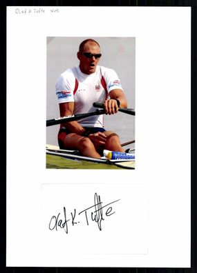 Olaf Tufte Norwegischer Ruderer Olympiasieger 2004/2008 Original + G 42821