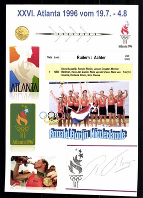 Ronald Florijn Niederlänischer Ruderer Olympiasieger 1996 Original + G 42829