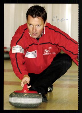 Andreas Schwaller Curling 3. Olympia 2002 Autogrammkarte Original Sign + G 42639