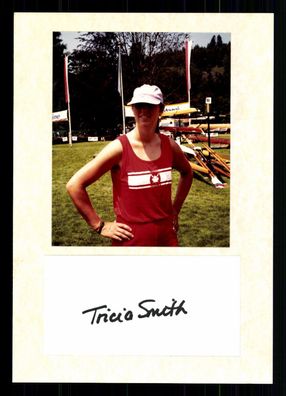 Tricia Smith Kanadische Ruderin 2. Olympia 1984 Original Signiert + G 42820