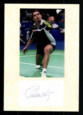 Poul Erik Hoyer Larsen Dänischer Badmintonspieler Olympiasieger 1996 + G 42809