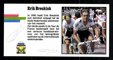 Erik Breukink Niederlänischer Radsportler Original Signiert + G 42785