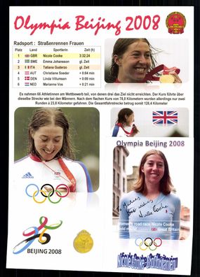 Nicole Cooke Britische Radrennfahrerin Olympiasiegerin 2008 Original + G 42774