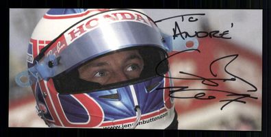 Jenson Button Formel 1 Weltmeister 2009 Original Signiert + G 42610