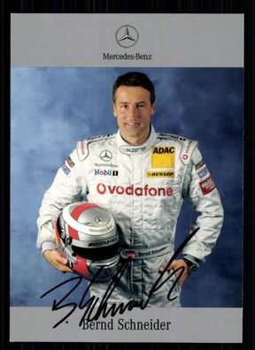 Bernd Schneider Mercedes Autogrammkarte Druck signiert # A 71580