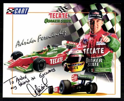 Adrian Fernandez Indycar Autogrammkarte Original Signiert + G 42612