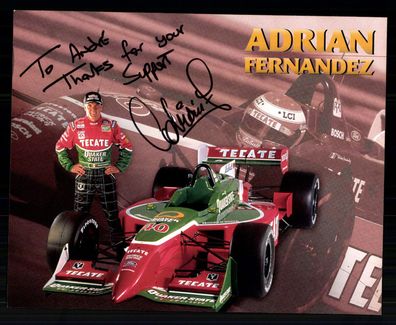 Adrian Fernandez Indycar Autogrammkarte Original Signiert + G 42613