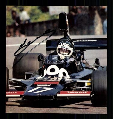 Jean Pierre Jarier Formel 1 Fahrer 1971-1983 Original Signiert + G 42700