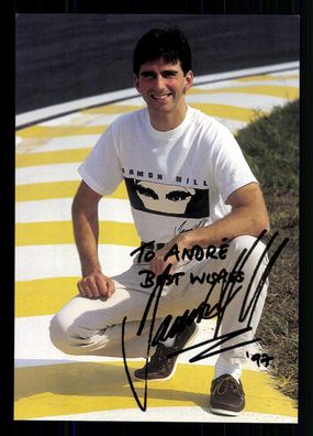 Damon Hill Formel 1 Weltmeister 1996 Druck Signiert + G 42706