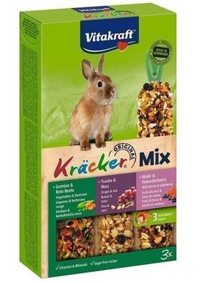 Vitakraft Knusper-Snacks für Kaninchen, 3x56g