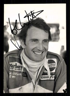 John Watson Formel 1 Fahrer 1973-85 FOTO Original Signiert + G 42682