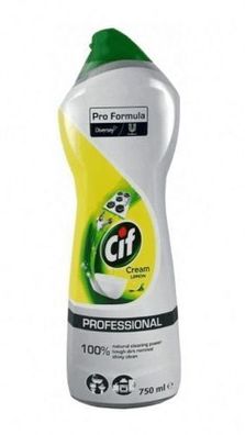 Cif Zitrone Professionelle Reinigungsmilch 750 ml, effektiv gegen Schmutz