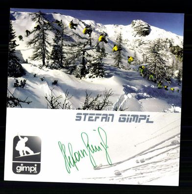 Stefan Gimpel Autogrammkarte Original Signiert Snowboard + G 42614