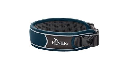 HUNTER Halsband Divo Dunkelblau/Grau - Größe: 25-35cm