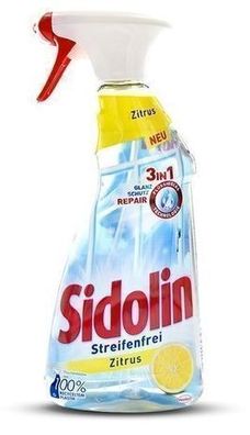 Sidolin Glasreiniger Limone 500ml - Streifenfreier Glanz