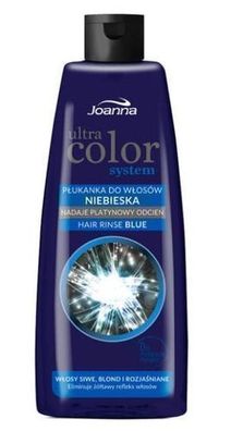 Neue Haarfarbe - Joanna Ultra Color System, blaue Haarspülung, 150 ml