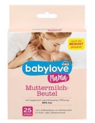 Babylove Muttermilch Aufbewahrungsbeutel, 25 Stk