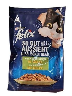 Purina Felix Katzennassfutter Kaninchen 85g