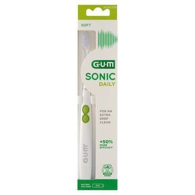 Sunstar GUM Sonic Daily, Elektrische Zahnbürste Weiß