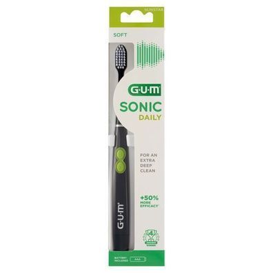 Sunstar GUM Sonic Daily, Schwarze Schallzahnbürste