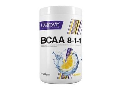 OstroVit BCAA 8-1-1 Zitronenpulver - 400g | Premium Aminosäuren fér Muskelaufbau und