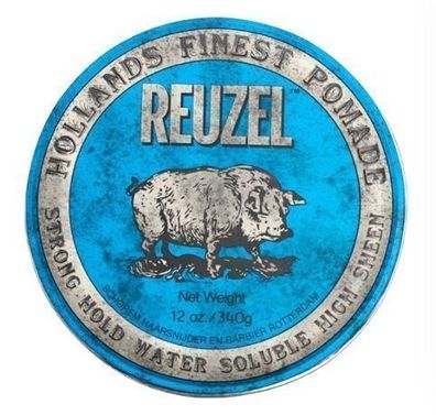 Reuzel Blaue Haarpomade 340g - Extra Starker Halt, Glanz & Definition, Made in USA