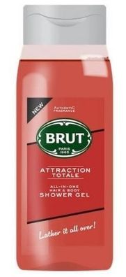 Brut Attraction Totale Duschgel, 500ml - Erfrischende Pflege mit maskulinem Duft fér