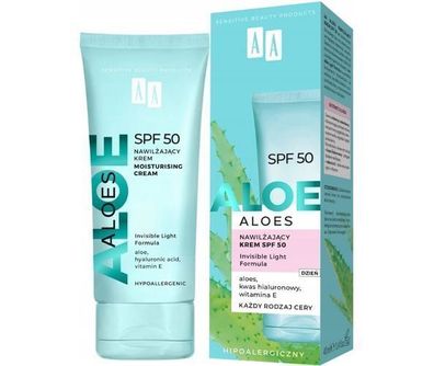 AA Aloes, Feuchtigkeitscreme mit LSF 50, 40 ml