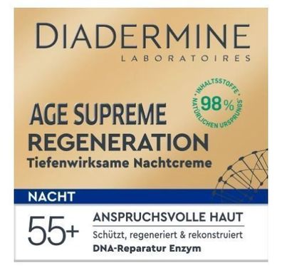 Diadermine Nachtcreme Age Supreme, 50ml - Hautregeneration