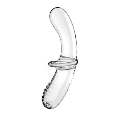 Satisfyer Double Crystal Glasdildo Transparent, 1 Stück, Unisex, Borosilikatglas