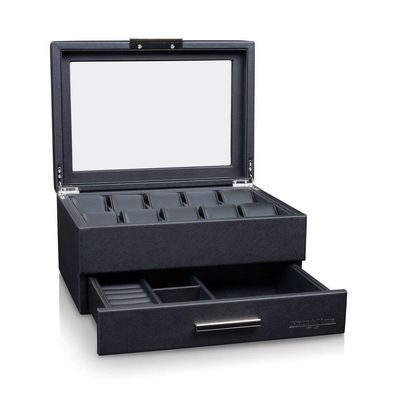 Heisse & Söhne - 70019-190.142 - Uhrenbox - Heron 10+ - Schwarz