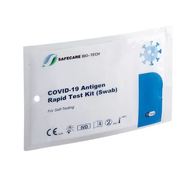 20x Safecare Laientest 1er COVID-19 Antigen Rapid Test Kit | Packung (1 Stück)