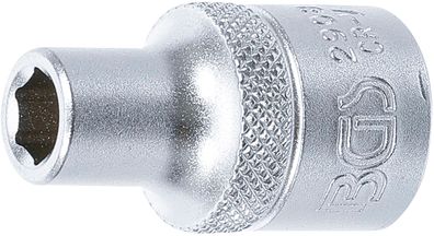 Steckschlüssel-Einsatz Sechskant | Antrieb Innenvierkant 12,5 mm (1/2") | SW 8 mm BGS