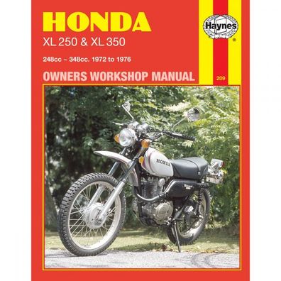 Honda XL250 XL350 K1/K2 1972-1976 UK US Motorrad Reparaturanleitung Haynes