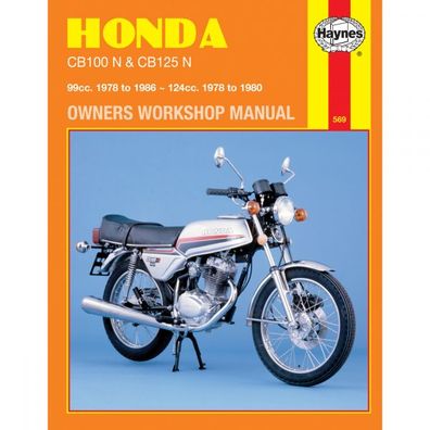 Honda CB100N CB100N-A CB125N 1978-1986 UK US Motorrad Reparaturanleitung Haynes