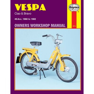 Vespa Ciao Vespa Bravo 1968-1982 Mofa Moped Reparaturanleitung Haynes