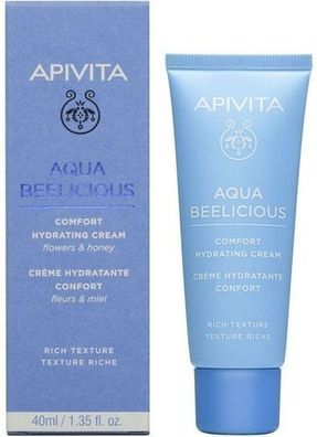 Apivita Aqua Beelicious, Bogaty krem do twarzy kojÄ?co-nawilÅ¼ajÄ?cy, 40 ml