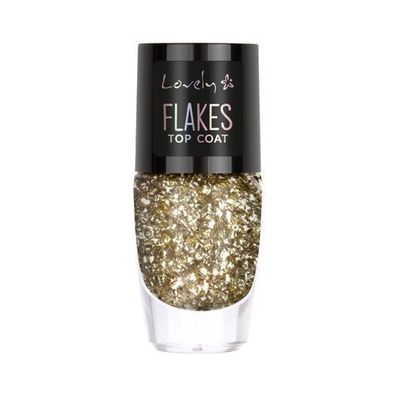 Lovely Flakes Top Coat 8ml Festliches Foliendesign