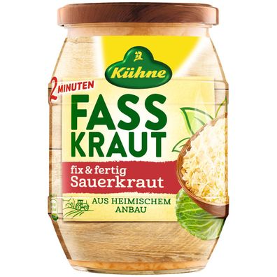 Kühne Fasskraut Fix und Fertig in 2 Minuten fertig Sauerkraut 680g