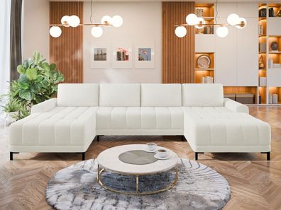 Ecksofa Aris XL mit Bettkasten und Schlaffunktion Eckcouch L-Form Wohnlandschaft