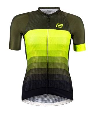 Jersey FORCE ASCENT Lady kurzarm green-fluo