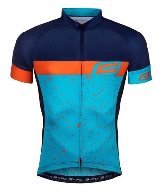 Jersey kurz Jacke FORCE SPRAY blau-orange *