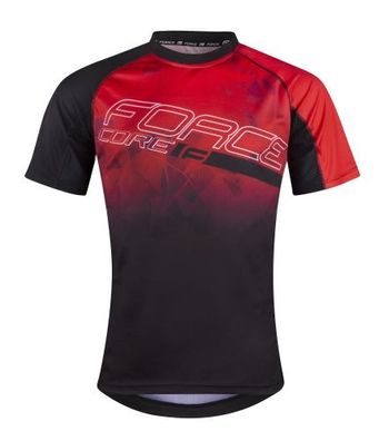 Jersey Trikot FORCE MTB CORE rot-schwarz