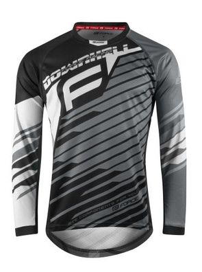 Trikot FORCE Downhill grau-weiss-schwarz *