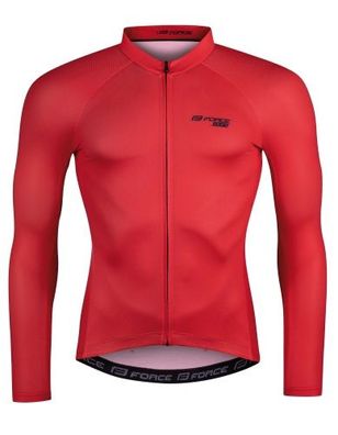 Jersey FORCE PURE Langarm Jacke ROT