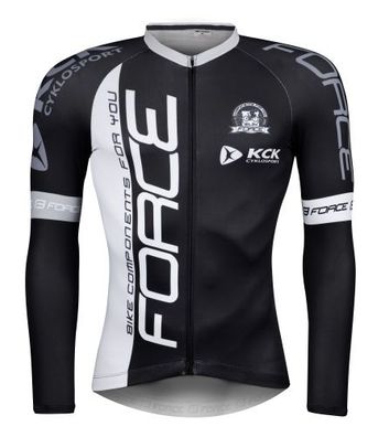 Jersey F TEAM PRO PLUS lang geschnitten, schwarz-weiß